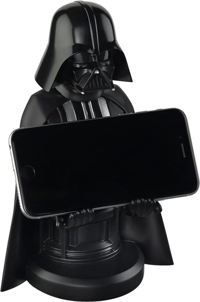 Exquisite Gaming: Star Wars: Darth Vader - Original Mobile Phone  Gaming Controller Holder, Device Stand, Cable Guys, Licensed Figure (Multi-colored)