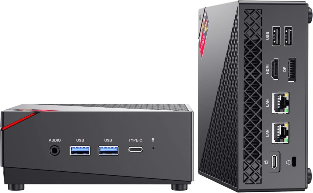 ACEMAGICIAN [Dual LAN Mini Gaming PC] AMD Ryzen 7 5700U Mini PC (8C/16T, up to 4.3Ghz) 16GB DDR4 512GB NVMe SSD Mini Computers, 4K Triple Display Mini Desktop Bluetooth/WiFi 6/Dual Channel