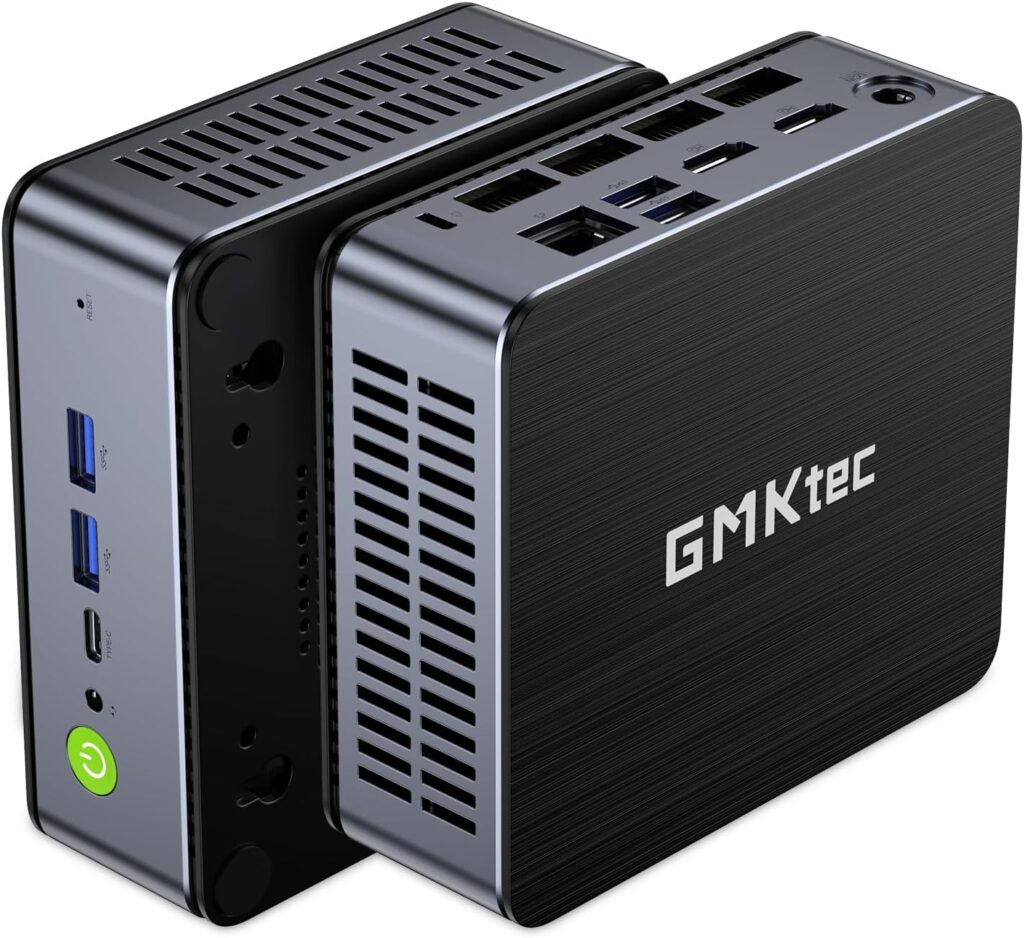 GMKtec Gaming Mini PC Windows 11 Pro AMD Ryzen 7 7735HS Mini Computer up to 4.75GHz 32GB DDR5 RAM 1TB Hard Drive PCIe SSD AMD Radeon 680M, 2 x HDMI, 1x USB4, 4X USB Ports, WiFi 6, BT5.2 Nucbox K2