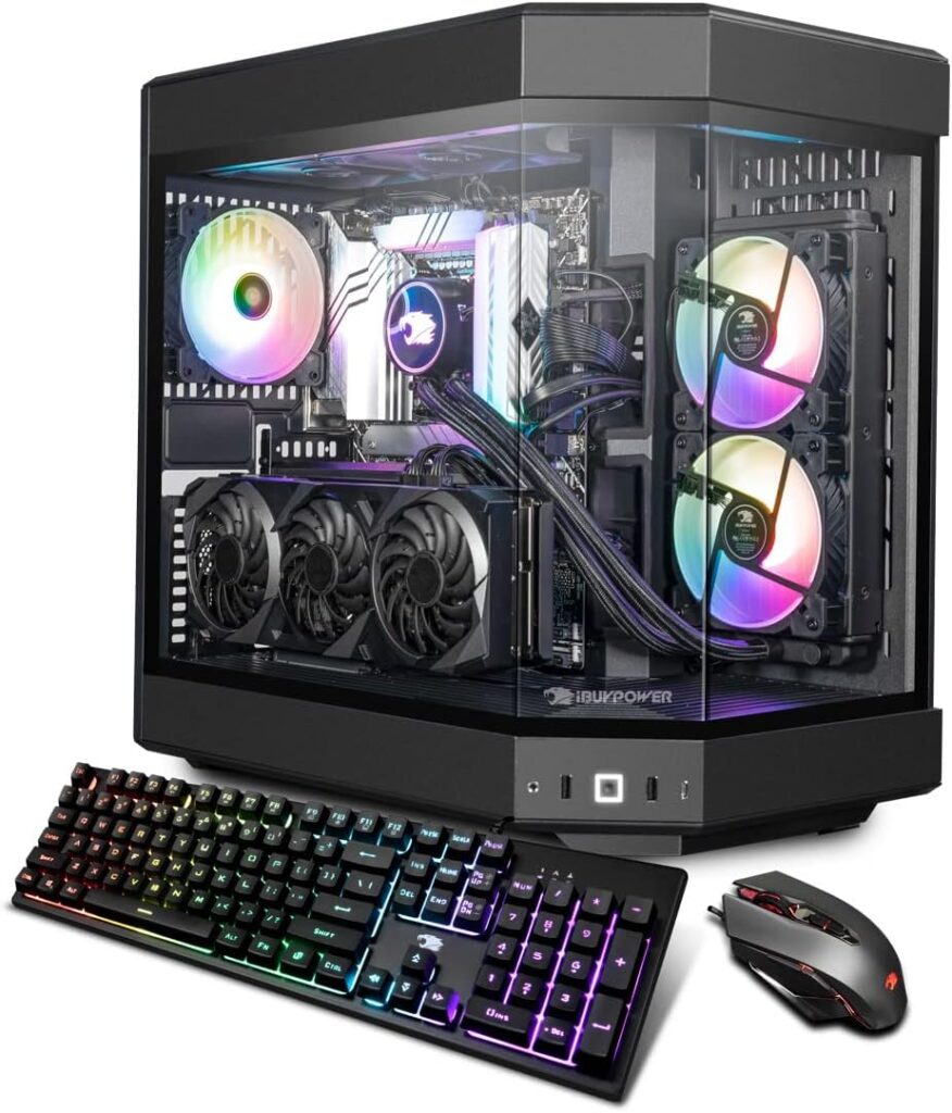 iBUYPOWER Gaming PC Computer Desktop Y60BI9N46T01 (Intel Core i9 13900KF, RTX 4060Ti 8GB, 32GB DDR5 5200 RGB (16x2), 2TB NVMe SSD, Windows 11 Home)