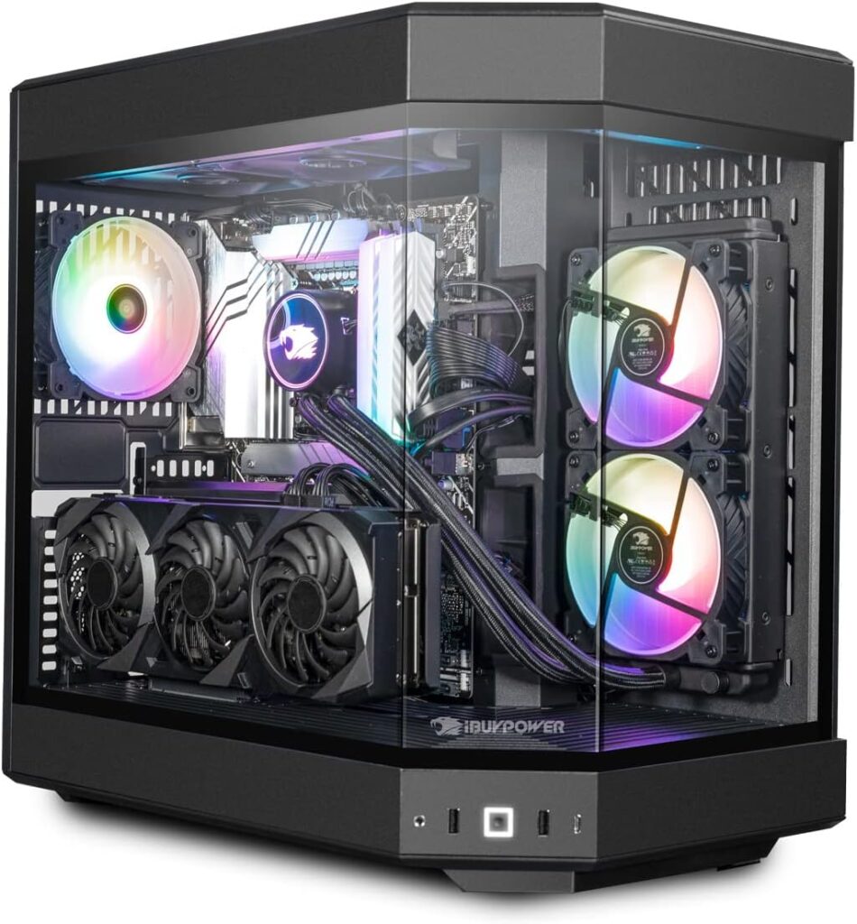 iBUYPOWER Gaming PC Computer Desktop Y60BI9N46T01 (Intel Core i9 13900KF, RTX 4060Ti 8GB, 32GB DDR5 5200 RGB (16x2), 2TB NVMe SSD, Windows 11 Home)